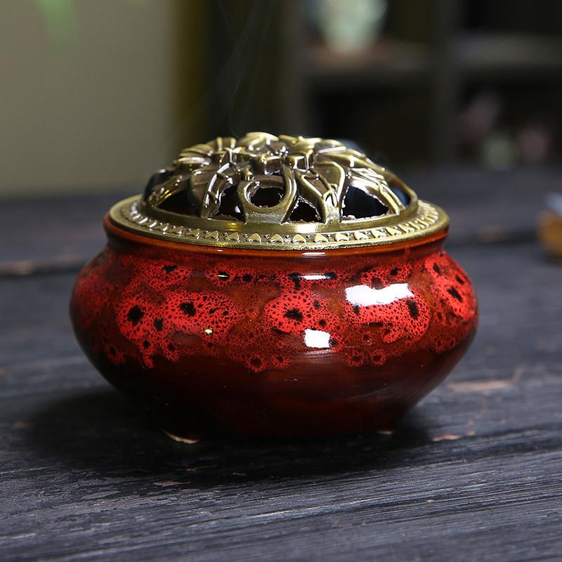 Ceramic Incense Burner Handmade Decorative Incense Holder with Unique Texture Design Suitable for Home Office Meditation and Relaxation Use One Size
Ceramic Incense Burner Handmade Decorative Incense Holder with Unique Texture Design Suitable for Home Office Meditation and Relaxation Use One Size