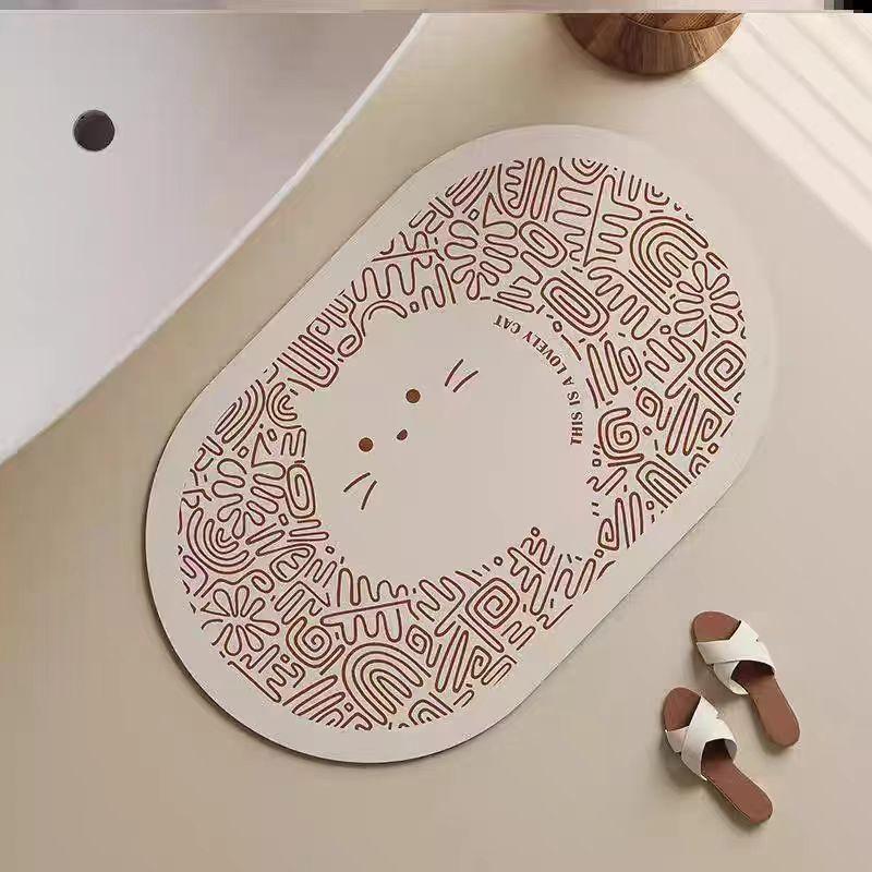 Коврик для ванной комнаты с рисунком, нескользящий, водопоглощающий, из диатомовой грязи, для ванной комнаты, легко моется, коврик для двери туалета 40cmx60cm
Коврик для ванной комнаты с рисунком, нескользящий, водопоглощающий, из диатомовой грязи, для ванной комнаты, легко моется, коврик для двери туалета 40cmx60cm