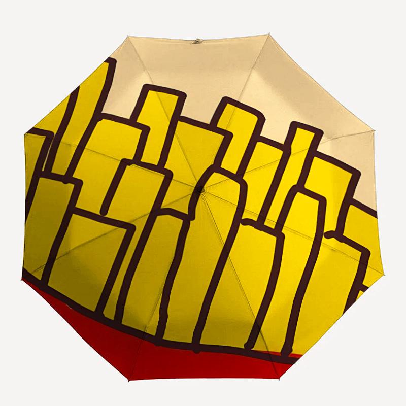 1pc Fries FastFood Automatic Open/Close Umbrella - Compact Travel Umbrella with 8-Rib Durable Frame, Lightweight & Portable Design z50
1pc Fries FastFood Automatic Open/Close Umbrella - Compact Travel Umbrella with 8-Rib Durable Frame, Lightweight & Portable Design z50
