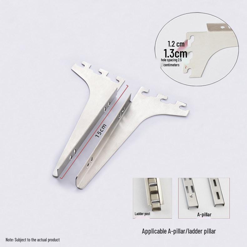 AA Column Stainless Steel Wall-Mounted Shelf Support Bracket for Bookshelf and Display
AA Column Stainless Steel Wall-Mounted Shelf Support Bracket for Bookshelf and Display