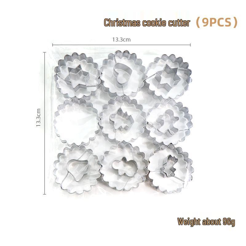 Набор из 9 штук формочек для печенья из нержавеющей стали для Пасхи и Рождества - Включает формочку для вырезания с джемом и формы для мастики Stainless Steel
Набор из 9 штук формочек для печенья из нержавеющей стали для Пасхи и Рождества - Включает формочку для вырезания с джемом и формы для мастики Stainless Steel
