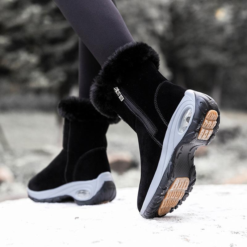 Winter new velvet snow boots women s air cushion shoes zipper cotton shoes warm thickened soles boots 42
Winter new velvet snow boots women s air cushion shoes zipper cotton shoes warm thickened soles boots 42