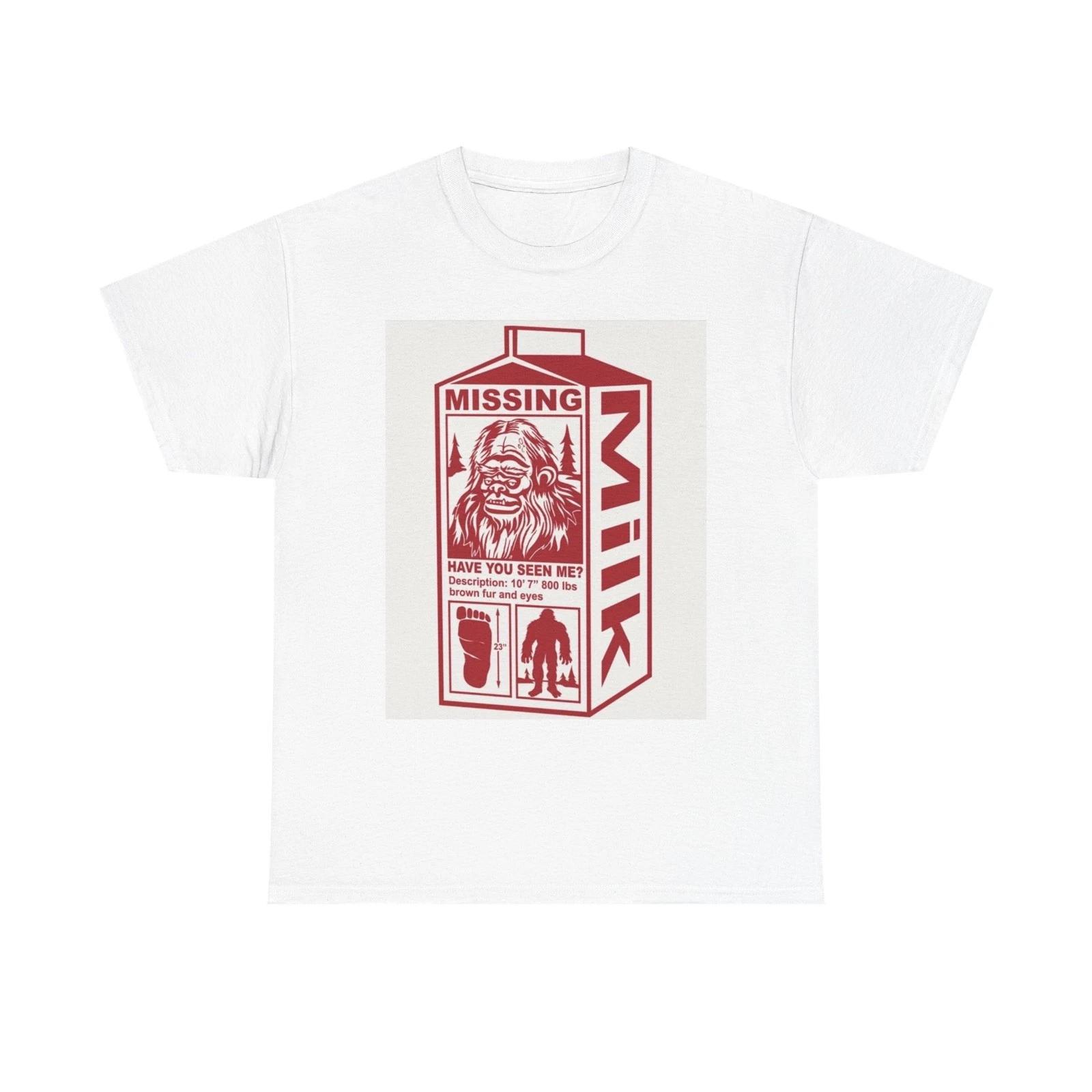 Bigfoot Missing Milk Carton Graphic T Shirt Cotton Tee S
Bigfoot Missing Milk Carton Graphic T Shirt Cotton Tee S