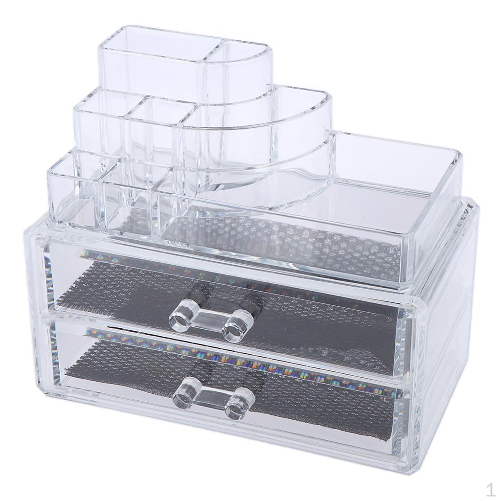 Clear Acrylic Desk Makeup Organizer Cosmetics Nail Brush Bottles Holder Jewelry Box Case Display 2
Clear Acrylic Desk Makeup Organizer Cosmetics Nail Brush Bottles Holder Jewelry Box Case Display 2