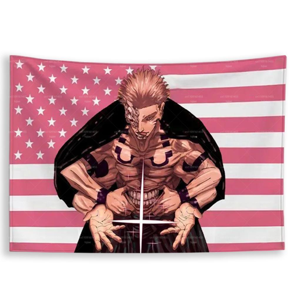JJujutsu KKaisen RRyomen Sukuna Anime American Flag Tapestry Flaga Outdoor Decorations Garage Decoration Flags for Bedrooms 74x94cm(29x37in)
JJujutsu KKaisen RRyomen Sukuna Anime American Flag Tapestry Flaga Outdoor Decorations Garage Decoration Flags for Bedrooms 74x94cm(29x37in)