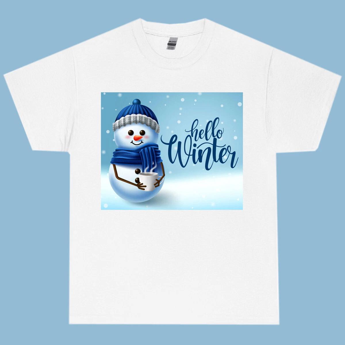 Hello Winter design T shirt comfortable heavy cotton black size 2XL S
Hello Winter design T shirt comfortable heavy cotton black size 2XL S