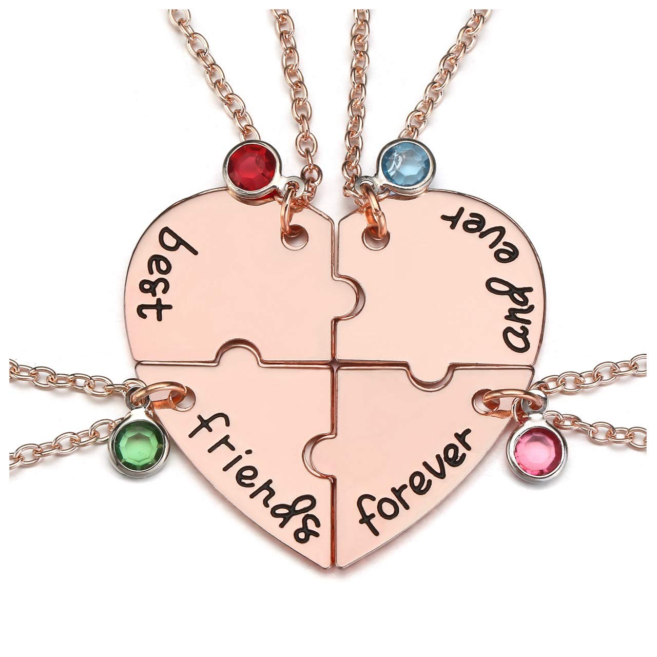 Намисто Top Plaza Best Friends Forever and Ever Necklace 3 BFF Heart Puzzle Matching Alloy Pendant Necklace Friendship Jewelry for Rhinestone Sisters, Metal,
Намисто Top Plaza Best Friends Forever and Ever Necklace 3 BFF Heart Puzzle Matching Alloy Pendant Necklace Friendship Jewelry for Rhinestone Sisters, Metal,