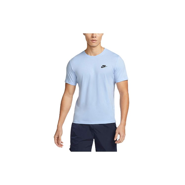 Мужская футболка с круглым вырезом с вышитым логотипом Nike, голубая AR4999-548
Мужская футболка с круглым вырезом с вышитым логотипом Nike, голубая AR4999-548