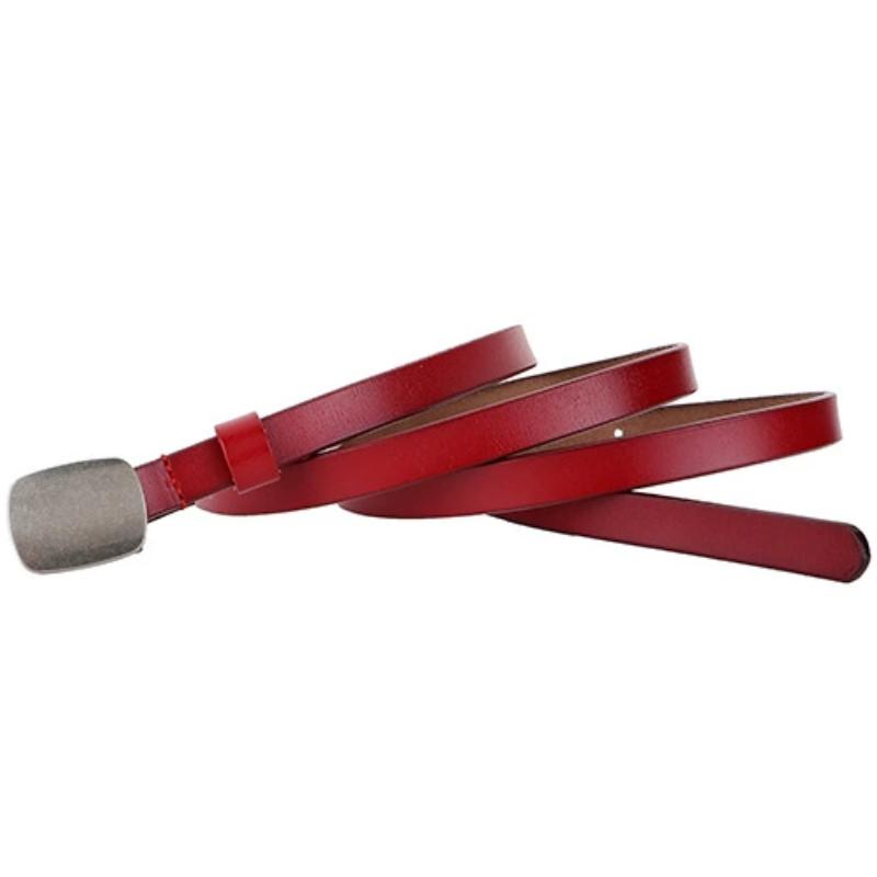 Womens Cow Leather Waist Belt With Alloy Buckle And Minimalist Design For Street Style Red,105cm
Womens Cow Leather Waist Belt With Alloy Buckle And Minimalist Design For Street Style Red,105cm