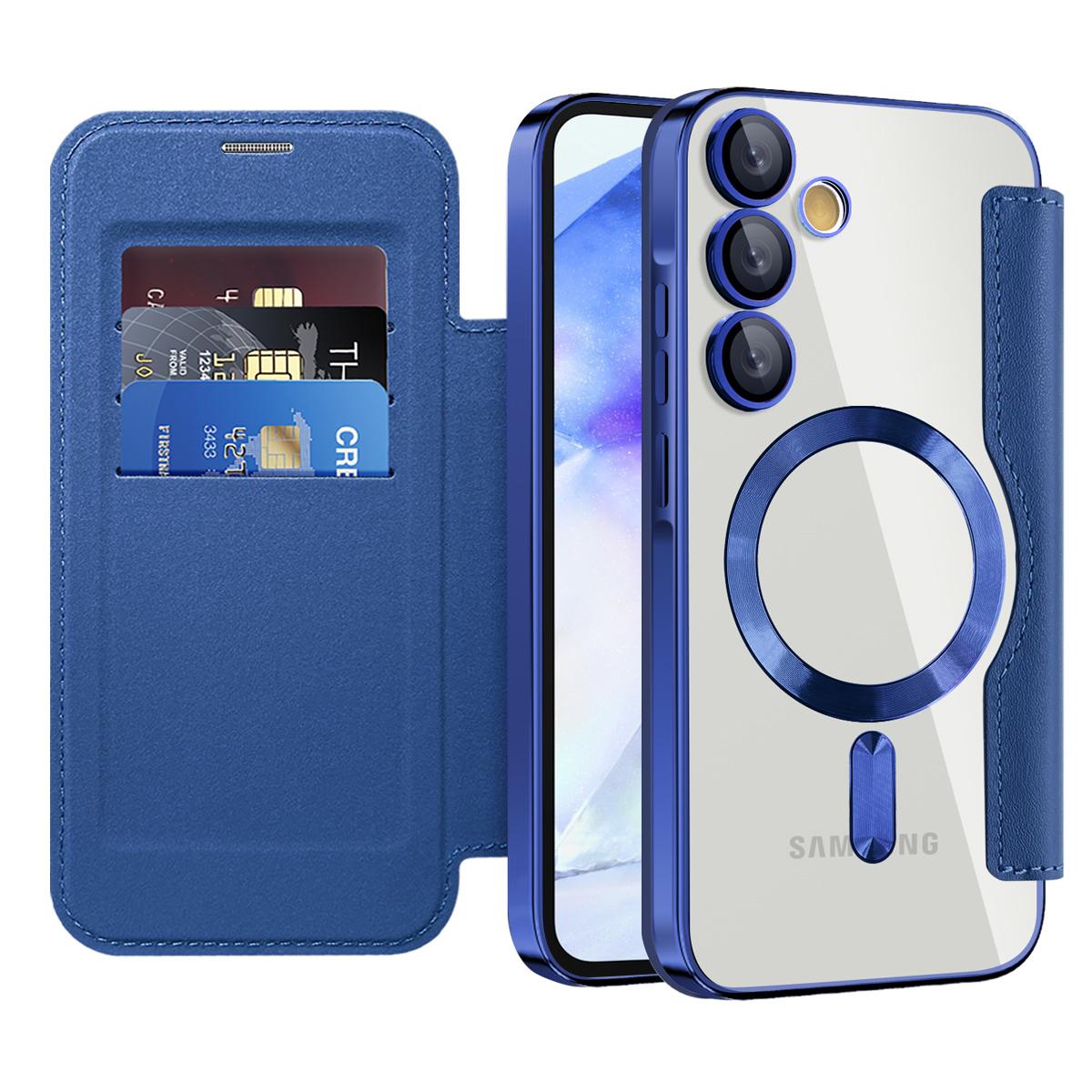 For Samsung Galaxy A55 5G Magnetic Case RFID Blocking Card Holder Leather Phone Cover Sapphire
For Samsung Galaxy A55 5G Magnetic Case RFID Blocking Card Holder Leather Phone Cover Sapphire