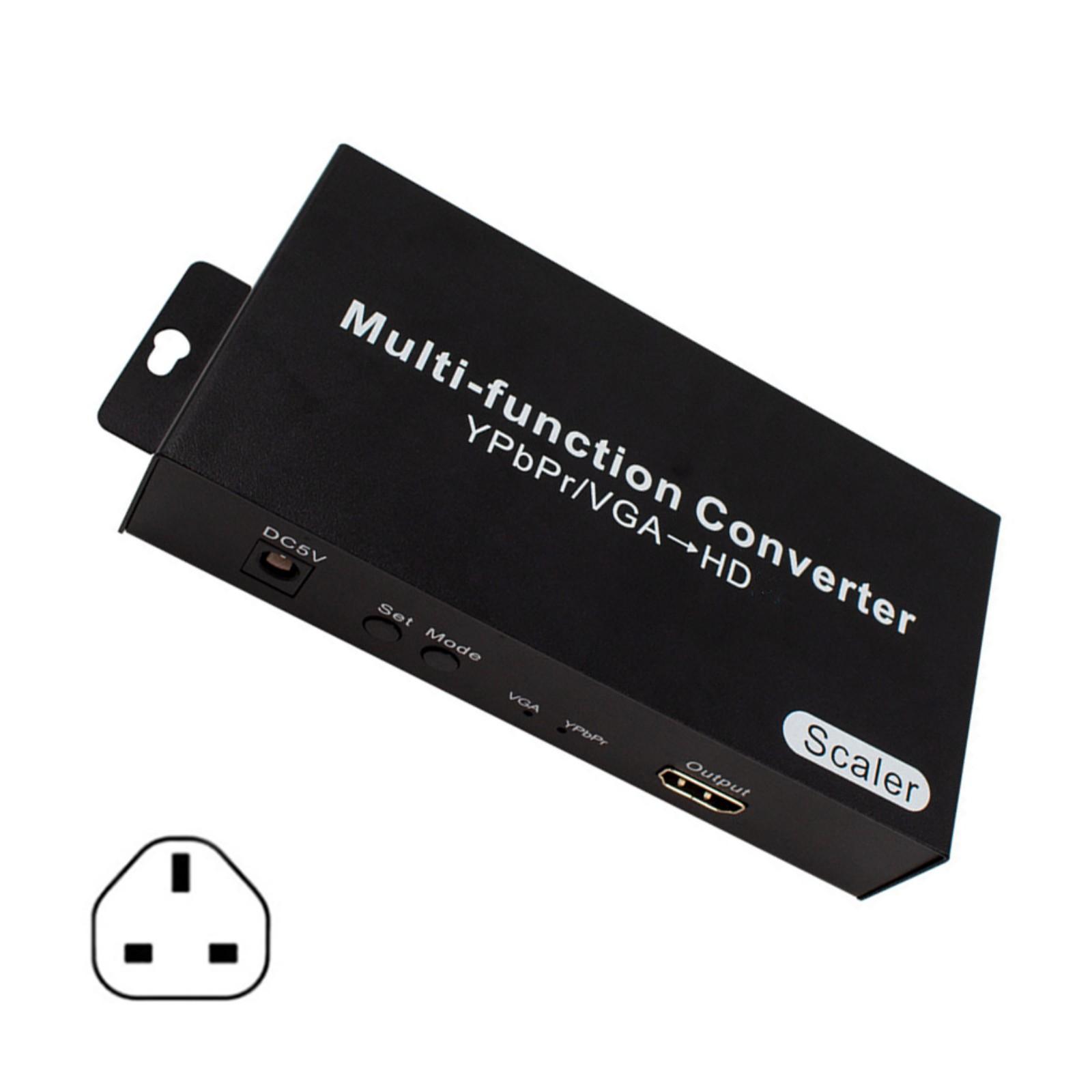 Easy to Use YPbPr VGA Double Input HDTV Port Converter Black with Multiple Input Port and High Definition Output
Easy to Use YPbPr VGA Double Input HDTV Port Converter Black with Multiple Input Port and High Definition Output