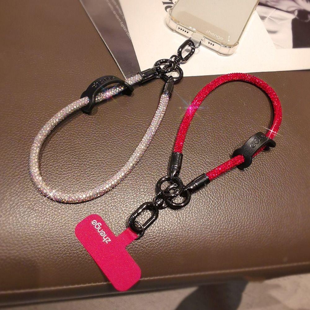 Handheld Glitter Rhinestone Phone Lanyard Short Wrist Style Mobile Phone Chain Girls New Year Gift білий
Handheld Glitter Rhinestone Phone Lanyard Short Wrist Style Mobile Phone Chain Girls New Year Gift білий