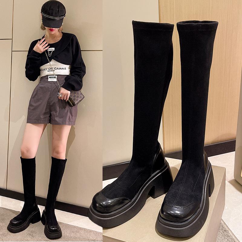 Женские высокие сапоги новые весенне-осенние, но до колена, ботинки Мартина на толстой подошве и толстом каблуке, эластичные высокие сапоги, тонкие сапоги 40
Женские высокие сапоги новые весенне-осенние, но до колена, ботинки Мартина на толстой подошве и толстом каблуке, эластичные высокие сапоги, тонкие сапоги 40