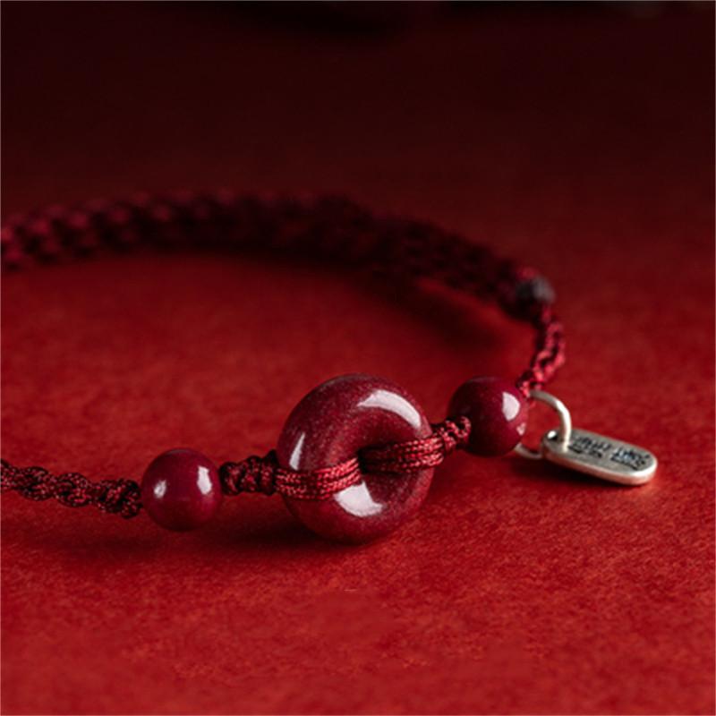 Peace buckle red string simple and fresh bracelet/anklet for men and women, cinnabar, zodiac sign of the rabbit, handmade, suitable as a gift Peaceful Red Bracelet
Peace buckle red string simple and fresh bracelet/anklet for men and women, cinnabar, zodiac sign of the rabbit, handmade, suitable as a gift Peaceful Red Bracelet