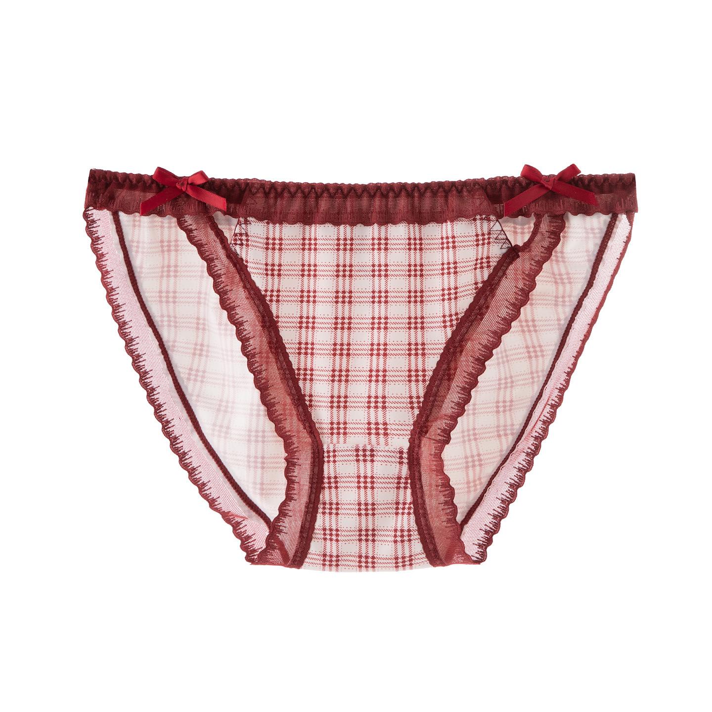 Lady Summer Retro Sexy Print Bow No Mark Red Low Waist Triangle Briefs L
Lady Summer Retro Sexy Print Bow No Mark Red Low Waist Triangle Briefs L
