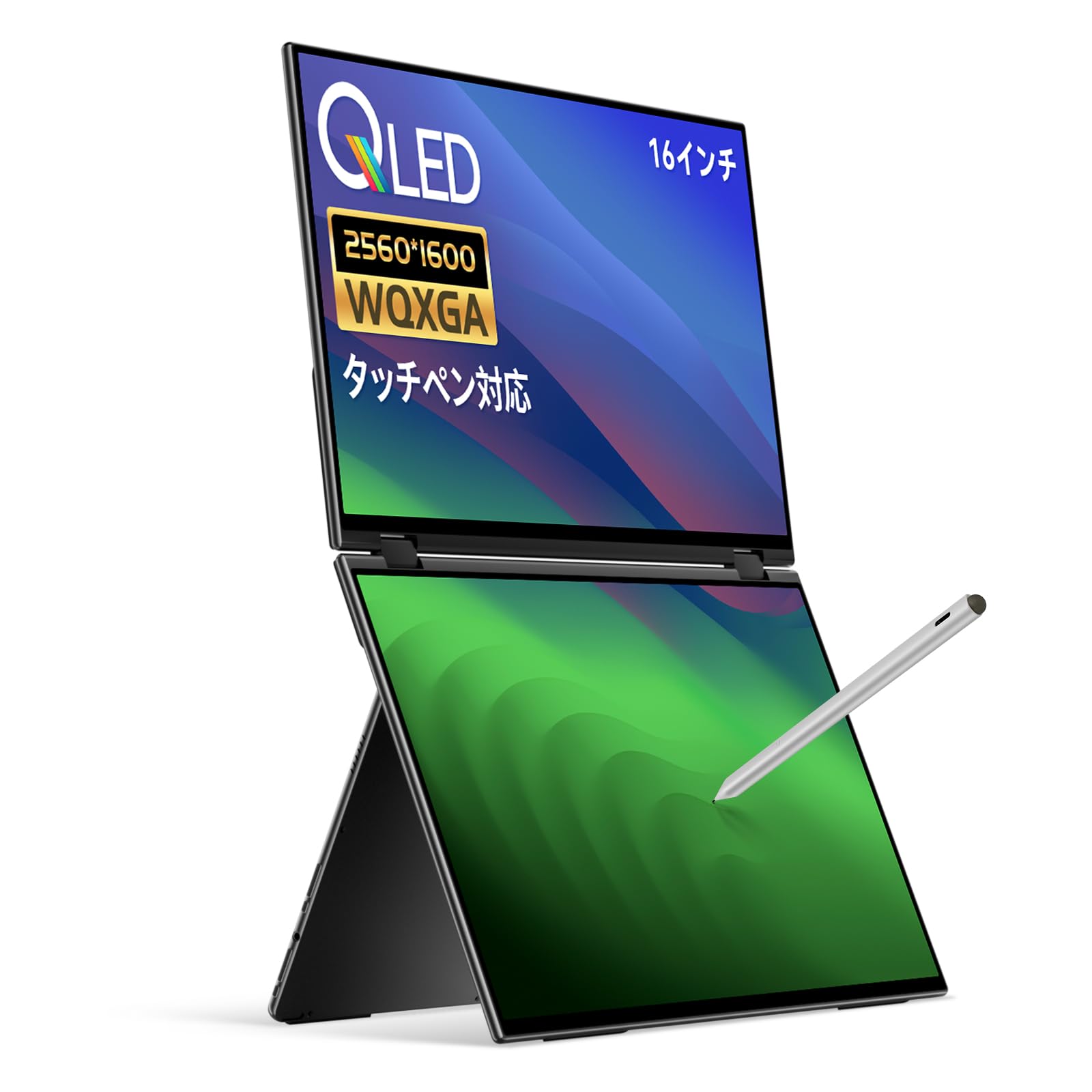 EHOMEWEI Dual Monitor 16 Inch QLED 2.5K 2560x1600 Dual Display Touch Pen Compatible Foldable Pen Tab Mirroring Expansion Thin 6mm XQ-160PW
EHOMEWEI Dual Monitor 16 Inch QLED 2.5K 2560x1600 Dual Display Touch Pen Compatible Foldable Pen Tab Mirroring Expansion Thin 6mm XQ-160PW