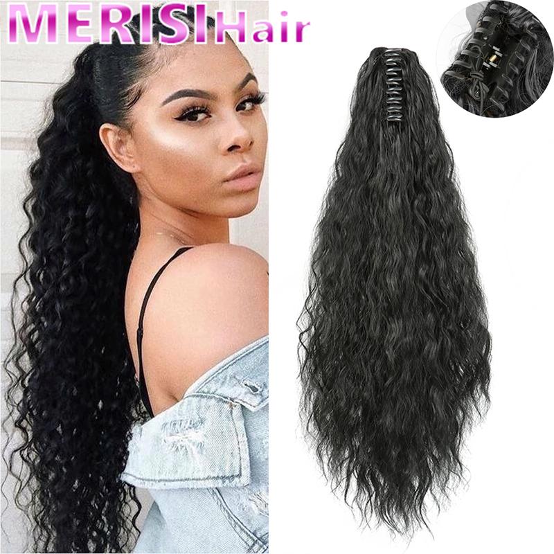 MERISIHAIR 22 дюйма длинные афро странные вьющиеся черные коричневые волосы для наращивания хвоста синтетические шнурки кукурузные волосы для красоты женщин
MERISIHAIR 22 дюйма длинные афро странные вьющиеся черные коричневые волосы для наращивания хвоста синтетические шнурки кукурузные волосы для красоты женщин
