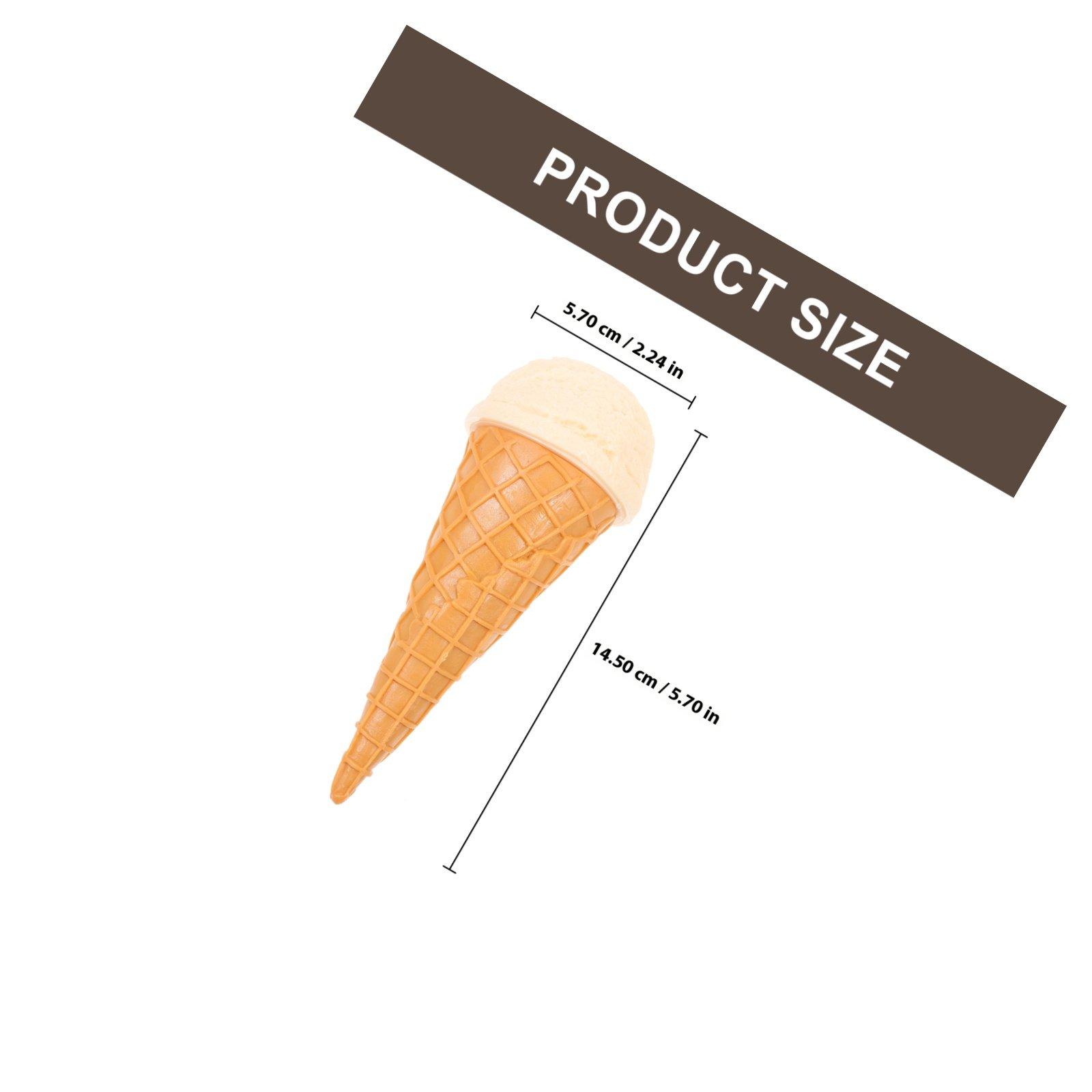 PVC Fake Ice Cream Display Prop Adorable Simulation Ice Cream Cone for Shop Window Decoration Food Sample Cabinet Display білий
PVC Fake Ice Cream Display Prop Adorable Simulation Ice Cream Cone for Shop Window Decoration Food Sample Cabinet Display білий