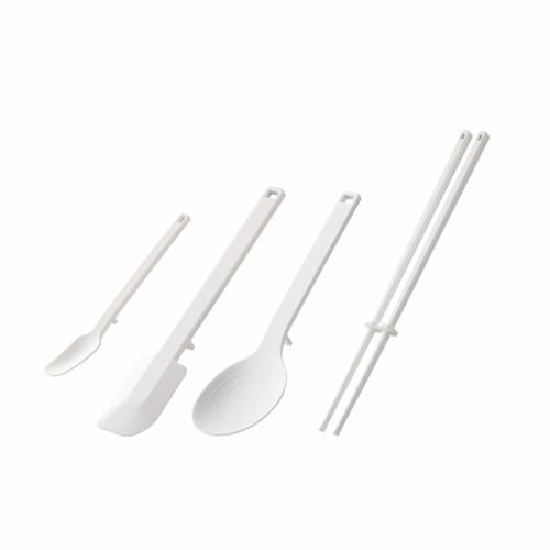 Yamazaki Silicone Tools 4-Piece Set: Cooking Spoon, Chopsticks, Spatula, and Spoon, Tower White, 4272, 4274, 4276, and 4278
Yamazaki Silicone Tools 4-Piece Set: Cooking Spoon, Chopsticks, Spatula, and Spoon, Tower White, 4272, 4274, 4276, and 4278