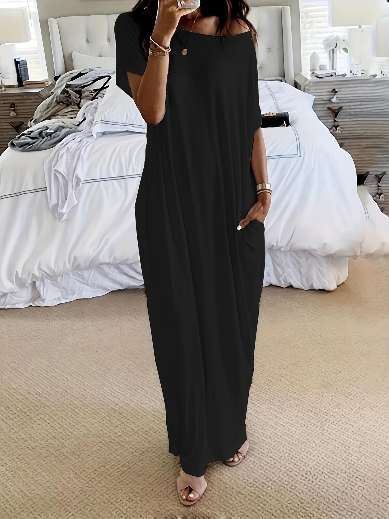 New European and American women s clothing temperament short-sleeved round neck halter sexy split-ended lace-up dress Increase xxxl чорний
New European and American women s clothing temperament short-sleeved round neck halter sexy split-ended lace-up dress Increase xxxl чорний