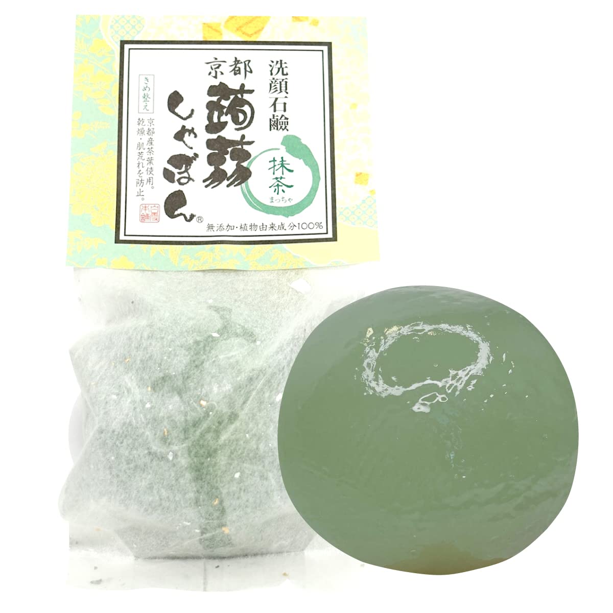 Мыло Konnyaku Мыло Kyoto Konnyaku Мыло Matcha Мыло для очищения кожи лица Содержит керамиды Для людей с сухой и чувствительной кожей (80г)
Мыло Konnyaku Мыло Kyoto Konnyaku Мыло Matcha Мыло для очищения кожи лица Содержит керамиды Для людей с сухой и чувствительной кожей (80г)