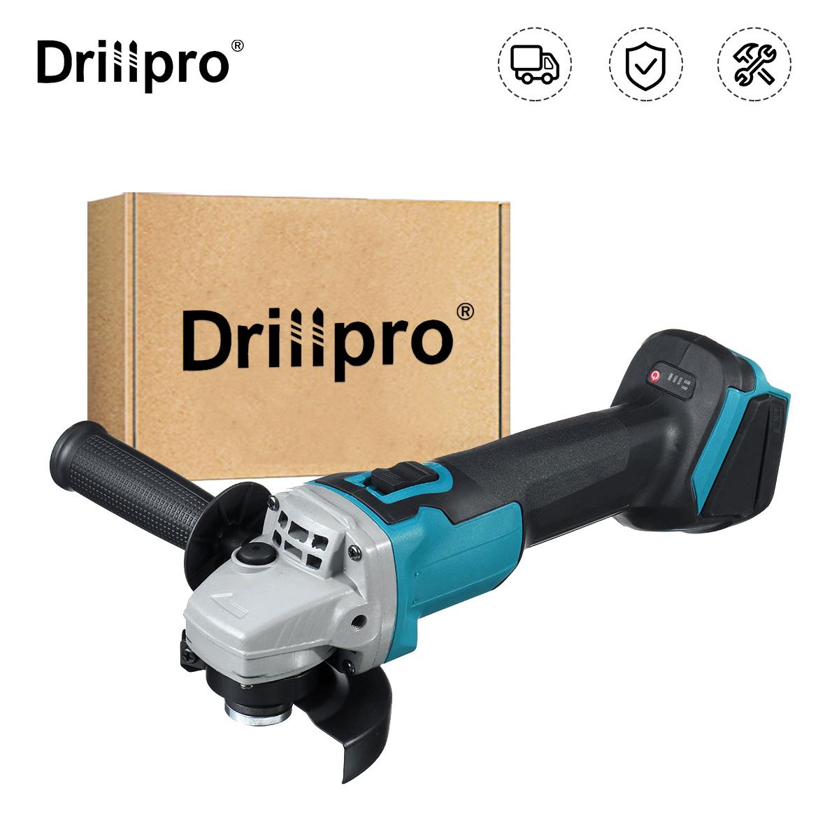 Drillpro 18 В 125/100 мм Бесщеточная беспроводная ударная угловая шлифовальная машина с переменной скоростью для батареи Makita DIY Электроинструмент для резки Полировщик 125mm
Drillpro 18 В 125/100 мм Бесщеточная беспроводная ударная угловая шлифовальная машина с переменной скоростью для батареи Makita DIY Электроинструмент для резки Полировщик 125mm