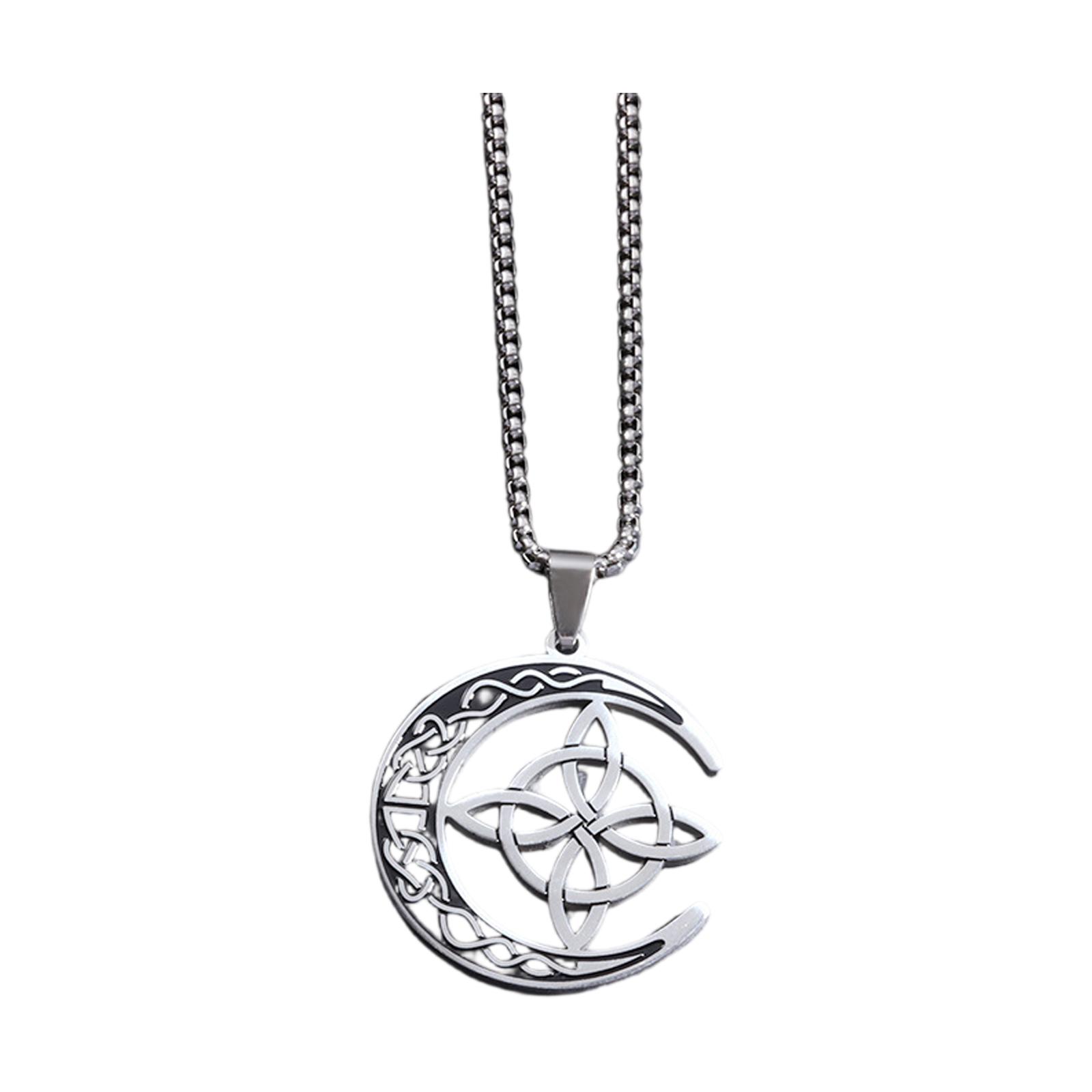 Trendy Irish Moon Necklace, Unisex Stainless Steel Pendant, Everyday Accessory One Size серебряный
Trendy Irish Moon Necklace, Unisex Stainless Steel Pendant, Everyday Accessory One Size серебряный