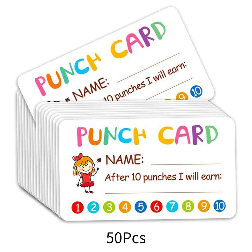 50/100/200Pcs Punch Cards Reward Incentive Card for Classroom Teachers School Student Behavior Motivation Decoration
50/100/200Pcs Punch Cards Reward Incentive Card for Classroom Teachers School Student Behavior Motivation Decoration