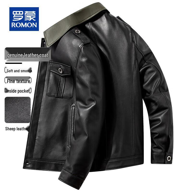 Romon Men s Haining Sheepskin Leather Jacket 4XL
Romon Men s Haining Sheepskin Leather Jacket 4XL