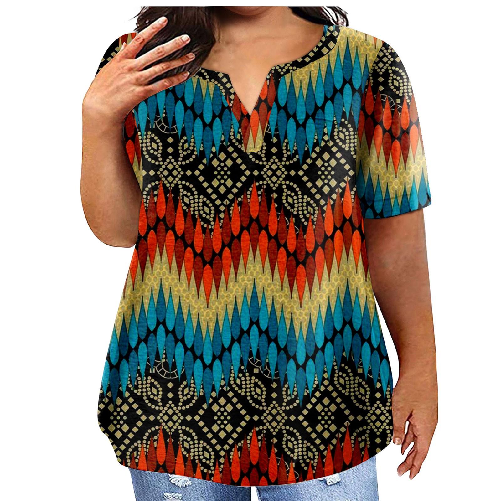 Fashion Plus Size Women s Casual Short Sleeve Round Neck Bohemian Printed T-shirt With Pockets XXXXL
Fashion Plus Size Women s Casual Short Sleeve Round Neck Bohemian Printed T-shirt With Pockets XXXXL