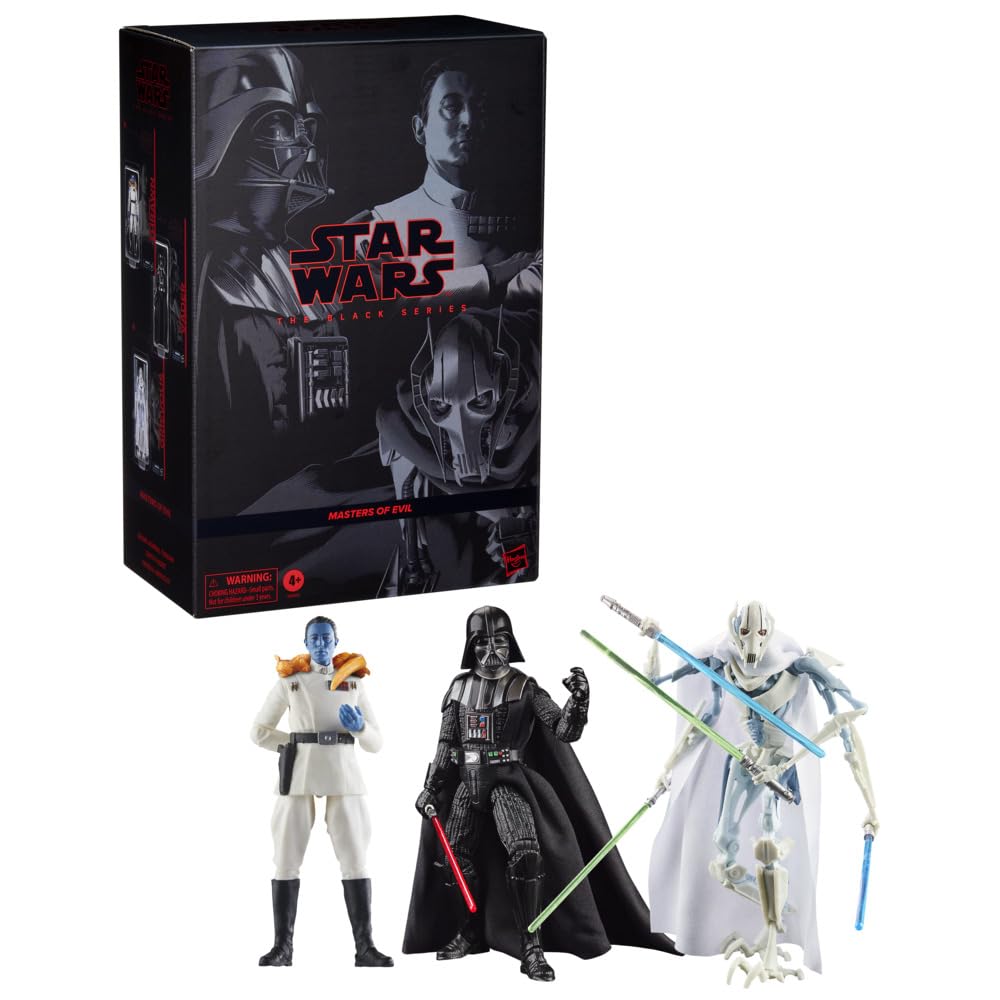 Hasbro Star Wars STAR WARS Black Series Grand Admiral Thrawn, Darth Vader, General Grievous, Masters of Evil Collectible 6-inch (15cm) Action Figure
Hasbro Star Wars STAR WARS Black Series Grand Admiral Thrawn, Darth Vader, General Grievous, Masters of Evil Collectible 6-inch (15cm) Action Figure