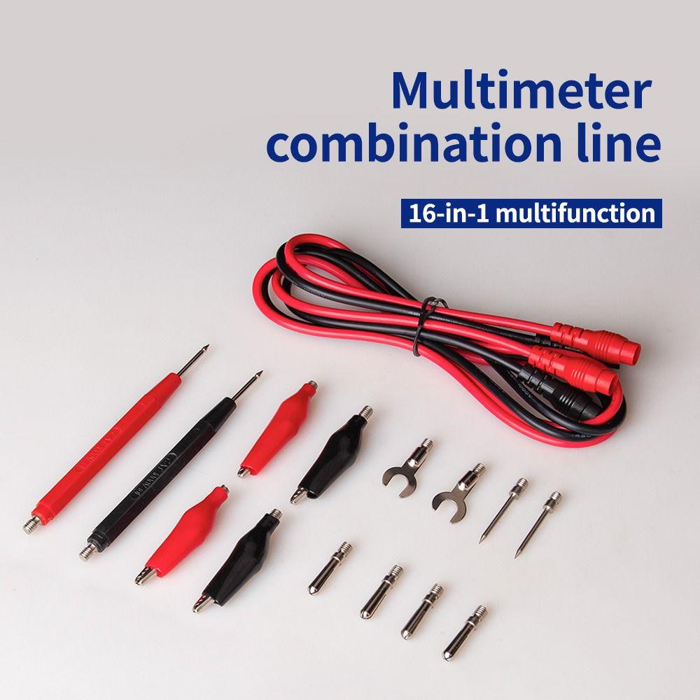 16 PCS Professional Test Wire Set Banana Plugs Test Leads Set Electrical Test Probe Electrical style 1
16 PCS Professional Test Wire Set Banana Plugs Test Leads Set Electrical Test Probe Electrical style 1