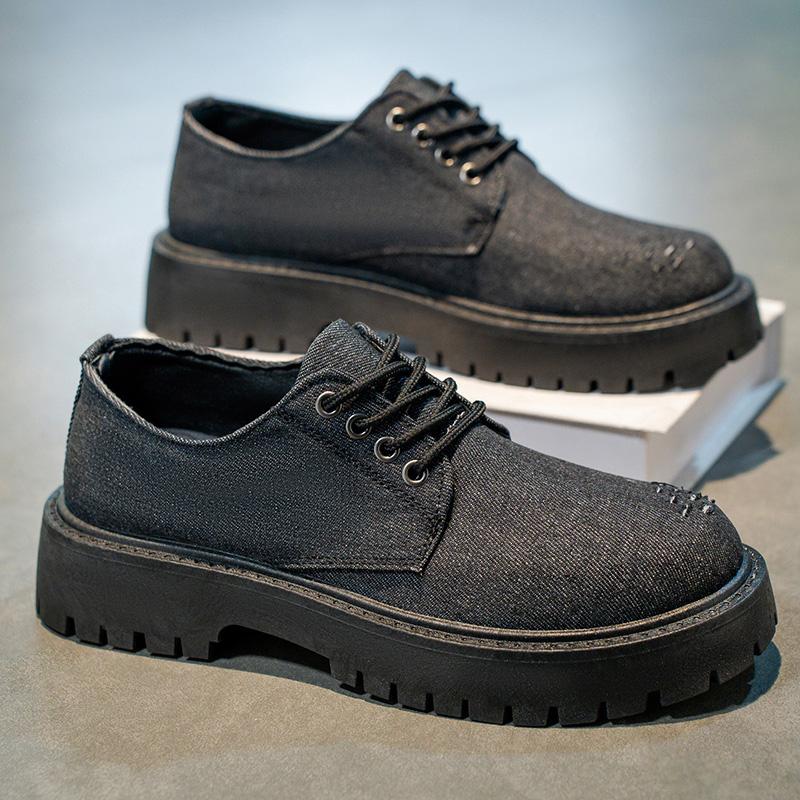 New Men s Black Low-Top British Style Work Boots With Thick Sole Fashionable Versatile Casual Trendy Shoes Time-Tested Leather 39
New Men s Black Low-Top British Style Work Boots With Thick Sole Fashionable Versatile Casual Trendy Shoes Time-Tested Leather 39