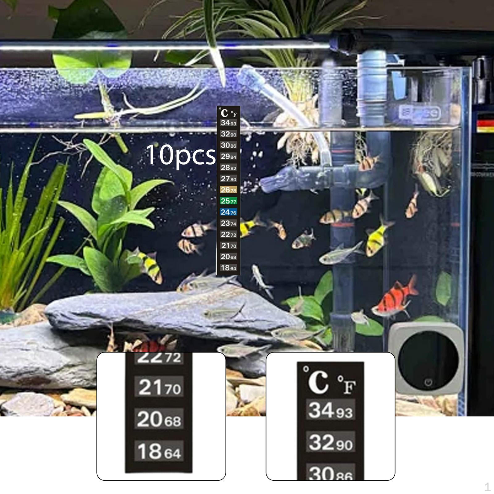 10 Pieces Aquarium Thermometer Strips Terrarium Water Temperature Test Easy to Install Compact Fish
10 Pieces Aquarium Thermometer Strips Terrarium Water Temperature Test Easy to Install Compact Fish