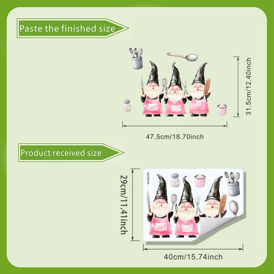 Мультяшные наклейки на стену для кухни с гномом-поваром, Креативные наклейки для украшения стены кухни, Самоклеящиеся наклейки 30*40cm
Мультяшные наклейки на стену для кухни с гномом-поваром, Креативные наклейки для украшения стены кухни, Самоклеящиеся наклейки 30*40cm
