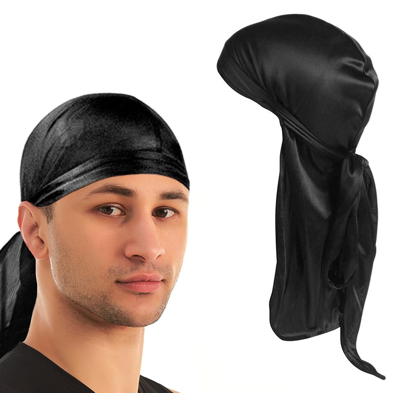 Trifong Durag Black Shiny Fabric Du-rag Pirate Bandana Hip Hop Dance Wave Cap Dewrag Hiphop Costume Dance Costume Rapper Breakdance Dancer Bandana
Trifong Durag Black Shiny Fabric Du-rag Pirate Bandana Hip Hop Dance Wave Cap Dewrag Hiphop Costume Dance Costume Rapper Breakdance Dancer Bandana
