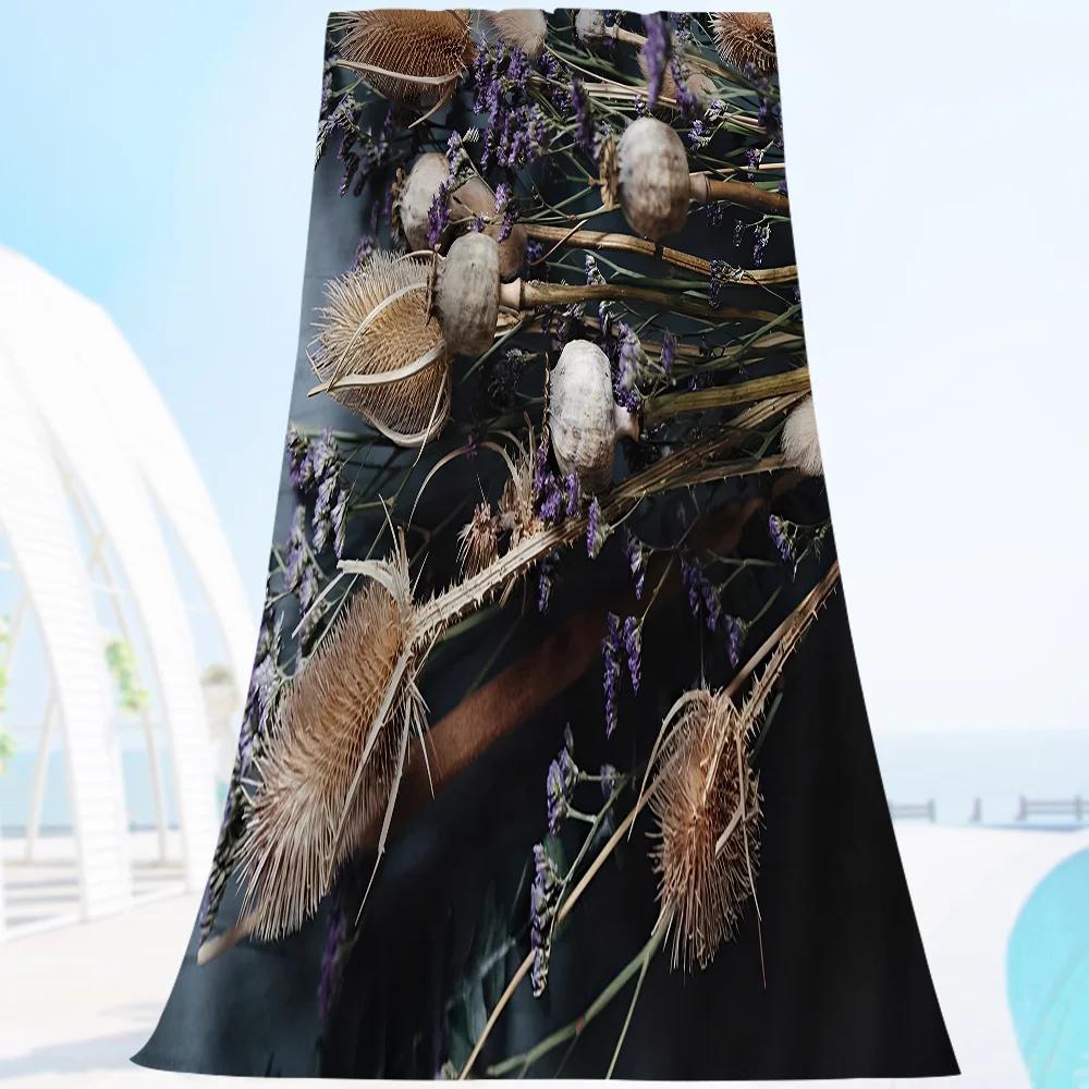 Dried Flower Grass Beach Towel Colorful Bath Towels For Girl Microfiber Quick Dry Sand Free Beach Yoga Spa Gym Pool W40*H60(CM)
Dried Flower Grass Beach Towel Colorful Bath Towels For Girl Microfiber Quick Dry Sand Free Beach Yoga Spa Gym Pool W40*H60(CM)