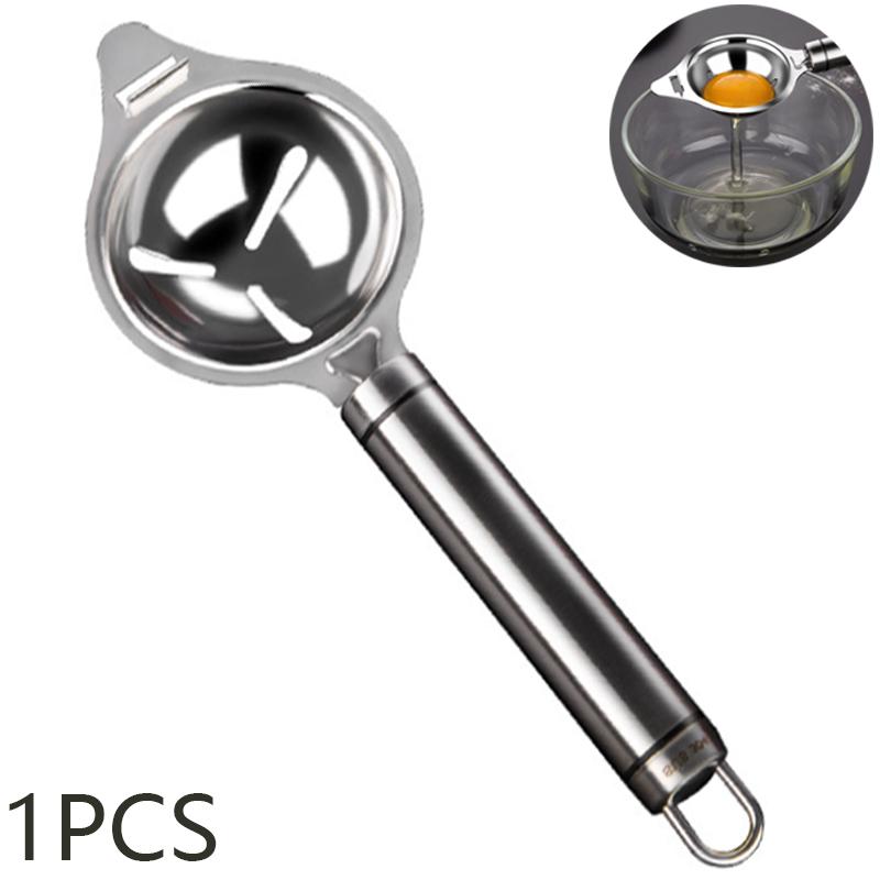 Инструменты из нержавеющей стали Сепаратор для яичного белка Фильтр для яиц Гаджеты для кухни Делительная воронка Ложка Разделитель Посуда