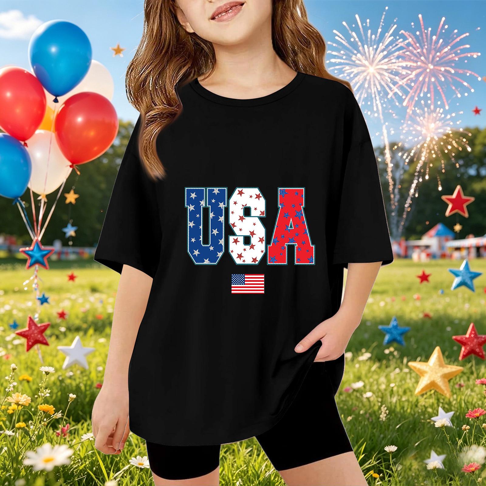 Kids Short Sleeve T Shirt USA Patriotic Print Casual Top Lightweight Comfortable Fit Summer Tee for Boys Girls 120 чёрный
Kids Short Sleeve T Shirt USA Patriotic Print Casual Top Lightweight Comfortable Fit Summer Tee for Boys Girls 120 чёрный