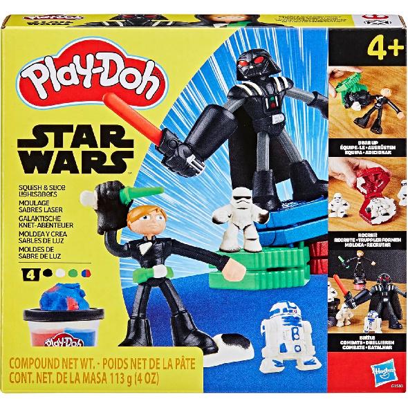 Play-Doh Набор «Световые мечи Звездных Войн» (Сжать и Нарезать), Гибкие фигурки Люка Скайуокера и Дарта Вейдера (10 см), Игрушки для развития воображения для мальчиков от 4 лет
Play-Doh Набор «Световые мечи Звездных Войн» (Сжать и Нарезать), Гибкие фигурки Люка Скайуокера и Дарта Вейдера (10 см), Игрушки для развития воображения для мальчиков от 4 лет