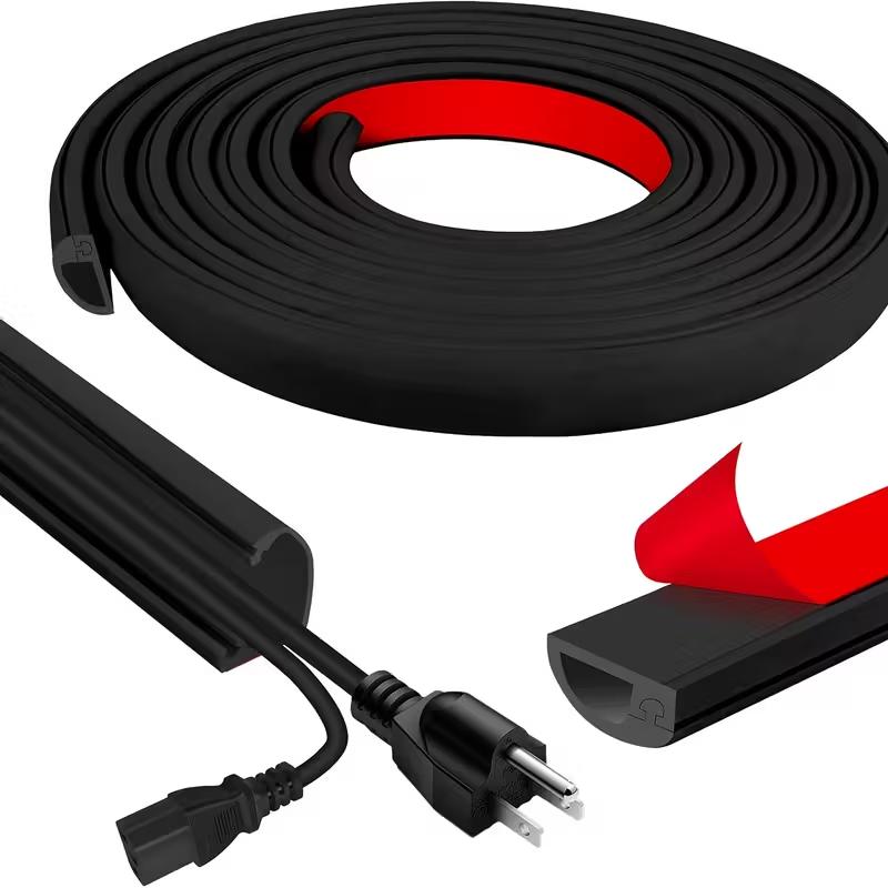 1PC 1/2/3meters Flexible Floor Cable Cover Cord Self-Adhesive All Cord Hider Internet Wire Duct Duct Slot Cable Manage 1m чёрный
1PC 1/2/3meters Flexible Floor Cable Cover Cord Self-Adhesive All Cord Hider Internet Wire Duct Duct Slot Cable Manage 1m чёрный