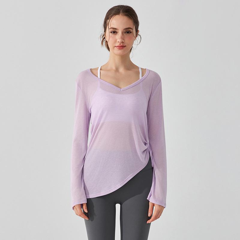 Women s Quick-Dry Sun Protection Yoga Top with Pleated Drawstring and Ergonomic Fit S
Women s Quick-Dry Sun Protection Yoga Top with Pleated Drawstring and Ergonomic Fit S