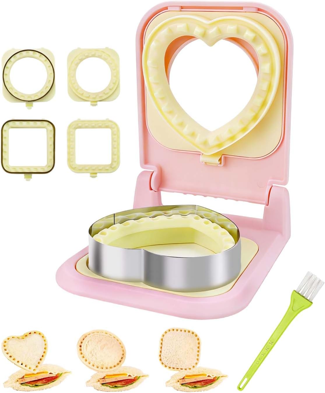 Sandwich Maker - Heart/Circle/Square Sandwich Cutter & Sealer for Kids Lunch, Breakfast United States
Sandwich Maker - Heart/Circle/Square Sandwich Cutter & Sealer for Kids Lunch, Breakfast United States