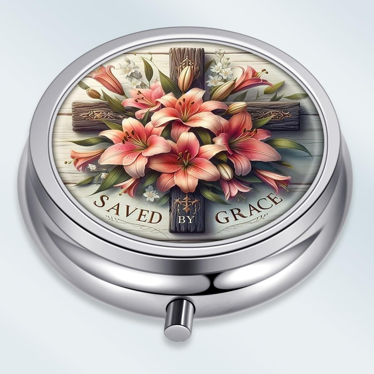 Portable Pill Box with 3 Compartments, Mini Metal Medicine Organizer Case, Cute Printed Pill Container for Vitamins, Pills, Jewelry, Travel, Daily Use
Portable Pill Box with 3 Compartments, Mini Metal Medicine Organizer Case, Cute Printed Pill Container for Vitamins, Pills, Jewelry, Travel, Daily Use