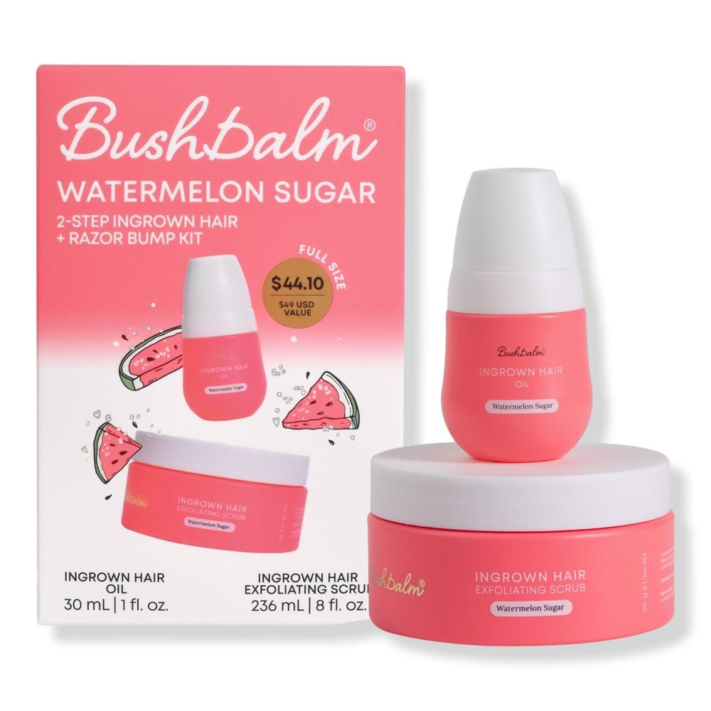 Bushbalm Watermelon Sugar 2-шаговый набор для удаления вросших волос с помощью бритвы
Bushbalm Watermelon Sugar 2-шаговый набор для удаления вросших волос с помощью бритвы