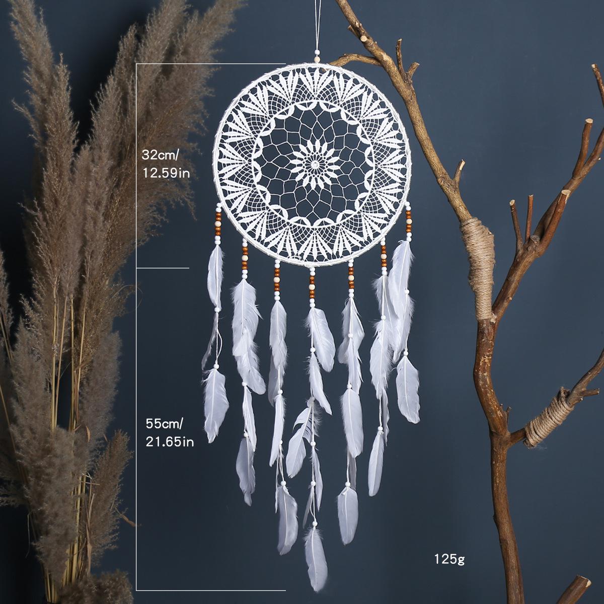 Богемский ловец снов из перьев ручной работы для украшения интерьера
Богемский ловец снов из перьев ручной работы для украшения интерьера