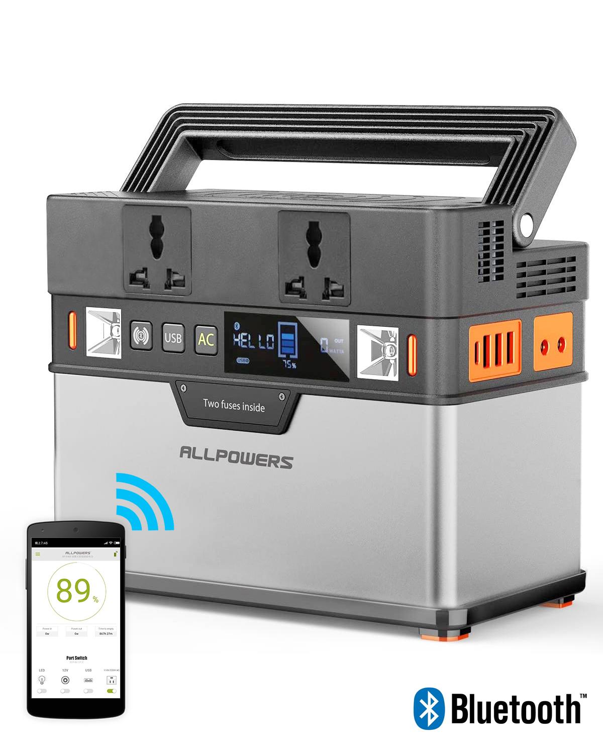 ALLPOWERS 110V 220V AC 300W Електростанція Чиста синусоїда 288Wh Портативний генератор Живлення автомобіля Холодильник Телевізор Дрон Ноутбуки
ALLPOWERS 110V 220V AC 300W Електростанція Чиста синусоїда 288Wh Портативний генератор Живлення автомобіля Холодильник Телевізор Дрон Ноутбуки