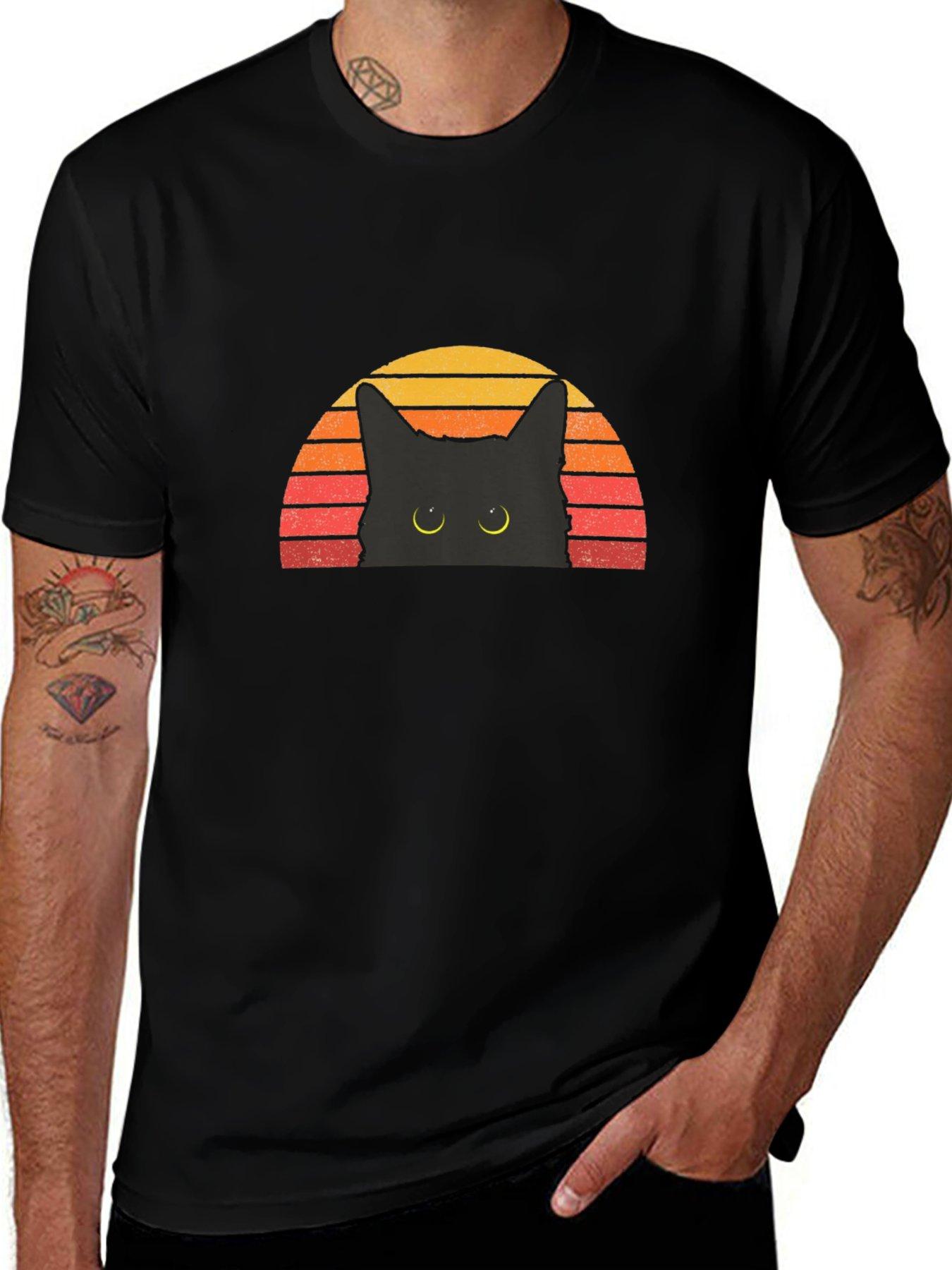 Black Cat Summer Sport Jogging Shirt Vintage Retro T-Shirt Vintage Cat Owner Funny Cat Face Short Sleeves Halloween Shirt 4XL червоний
Black Cat Summer Sport Jogging Shirt Vintage Retro T-Shirt Vintage Cat Owner Funny Cat Face Short Sleeves Halloween Shirt 4XL червоний