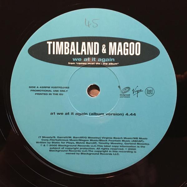 12inch Record TIMBALAND & MAGOO - We At It Again VUSTFDJ182 Blackground Ent 2000 Europe Rap & Hip-Hop/R&B Used
12inch Record TIMBALAND & MAGOO - We At It Again VUSTFDJ182 Blackground Ent 2000 Europe Rap & Hip-Hop/R&B Used