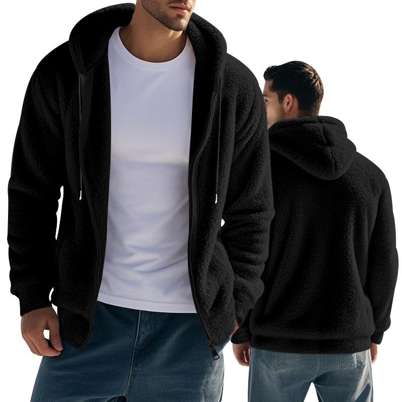 Men s Fleece Hooded Jacket with Front Pockets, Zip-Up, Drawstring Hood, Available in Beige, Gray, Black, Navy XXXL чорний
Men s Fleece Hooded Jacket with Front Pockets, Zip-Up, Drawstring Hood, Available in Beige, Gray, Black, Navy XXXL чорний
